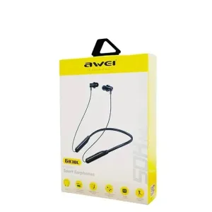 Awei G83BL Wireless Sport Bluetooth Neckband Earphones (Fast Charging, Magnetic Lock)
