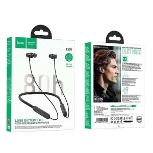 Hoco ES70 Long Battery Life Neck-Mounted Wireless Bluetooth Earphones (80 Hours Playtime)